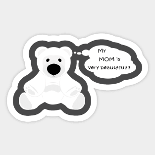 sweet teddy Sticker